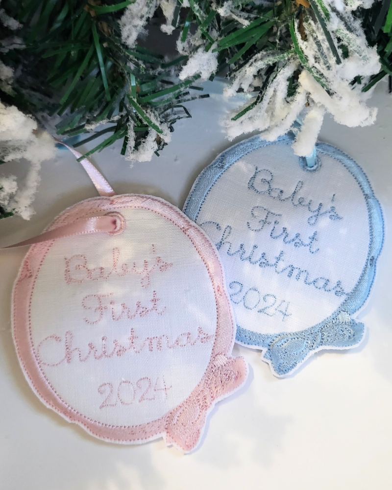 Baby's First Ornament Pink