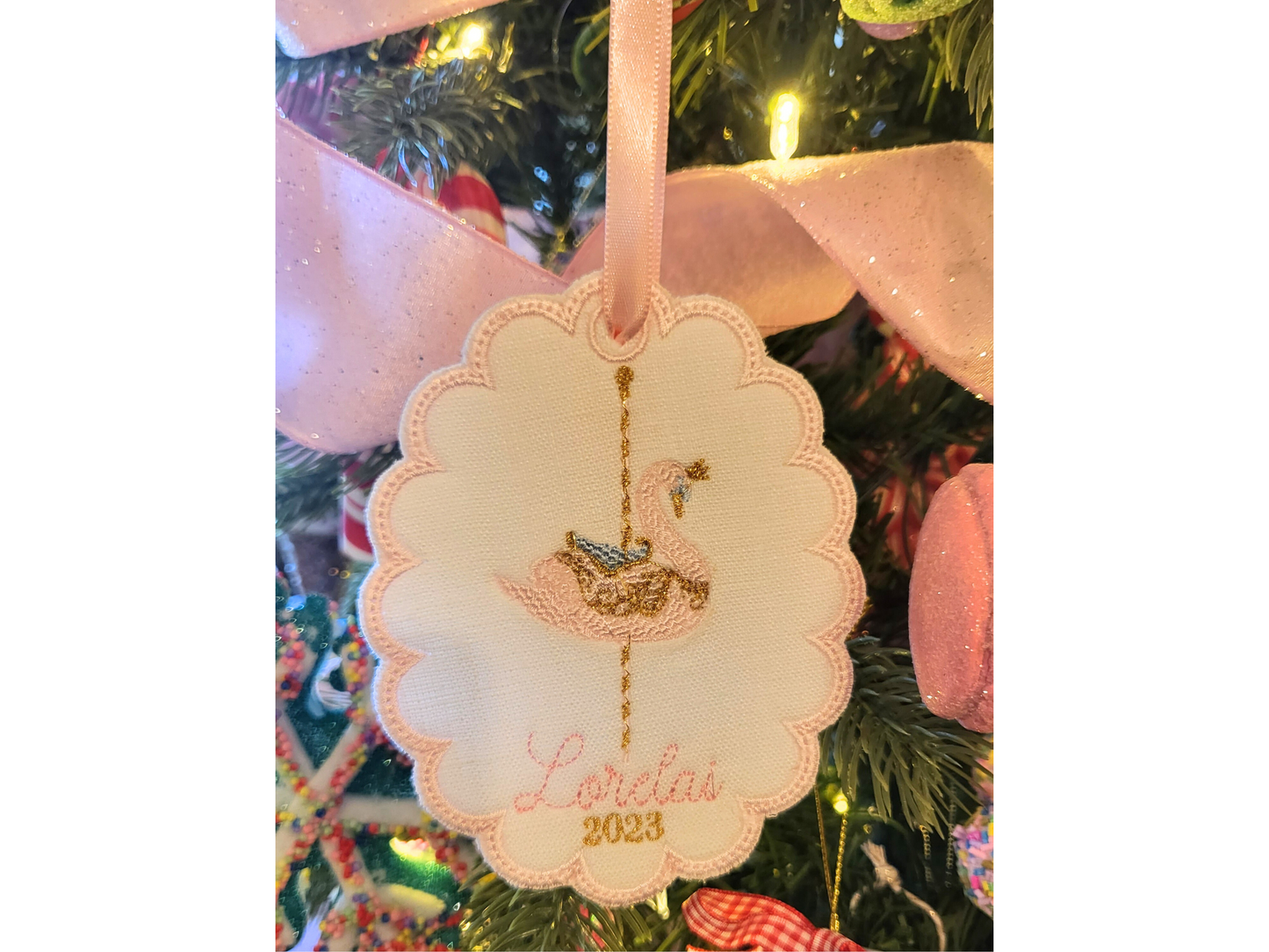 Carousel Swan Heirloom Ornament