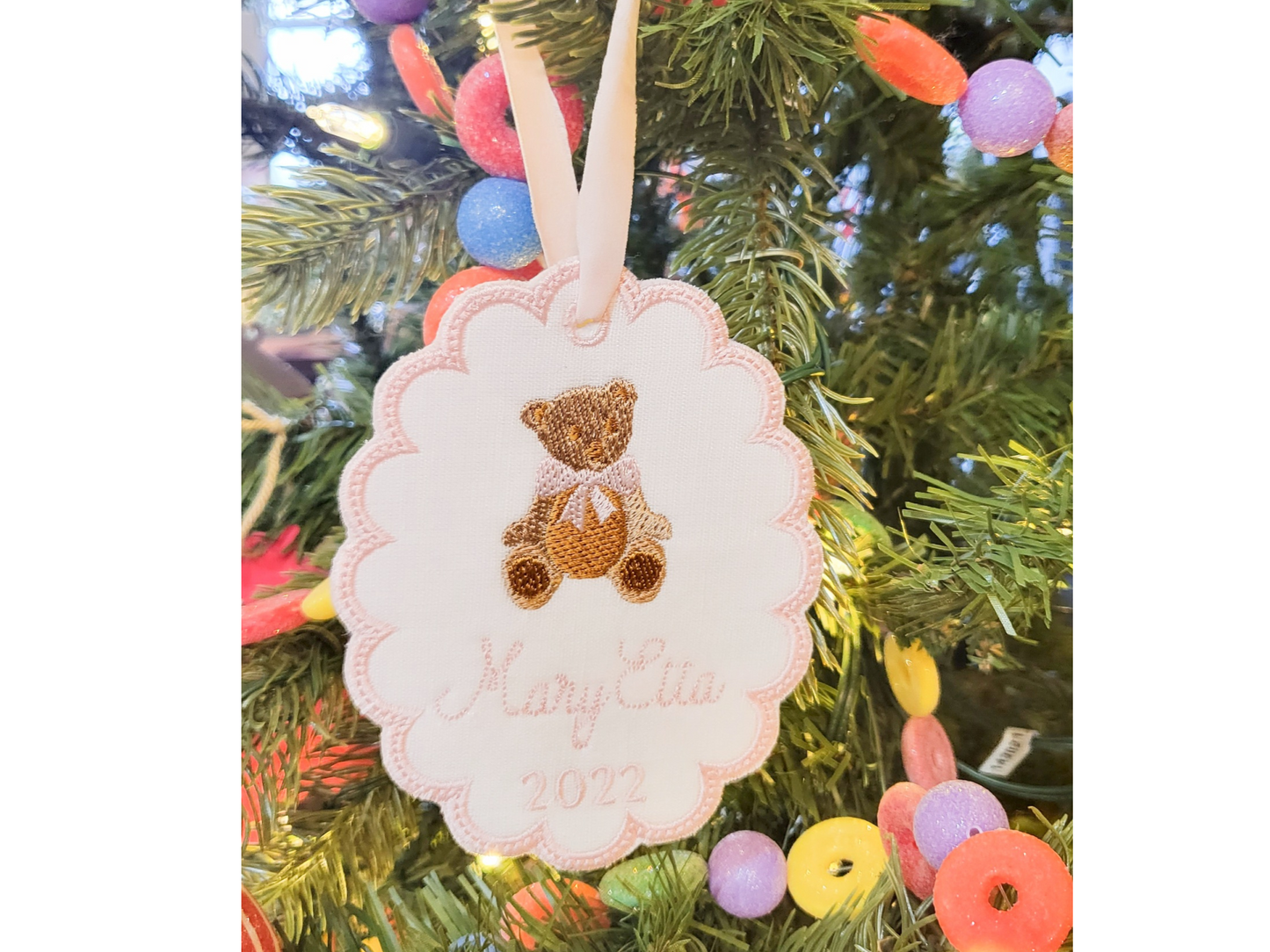 Pink Storybook Bear Heirloom Ornament