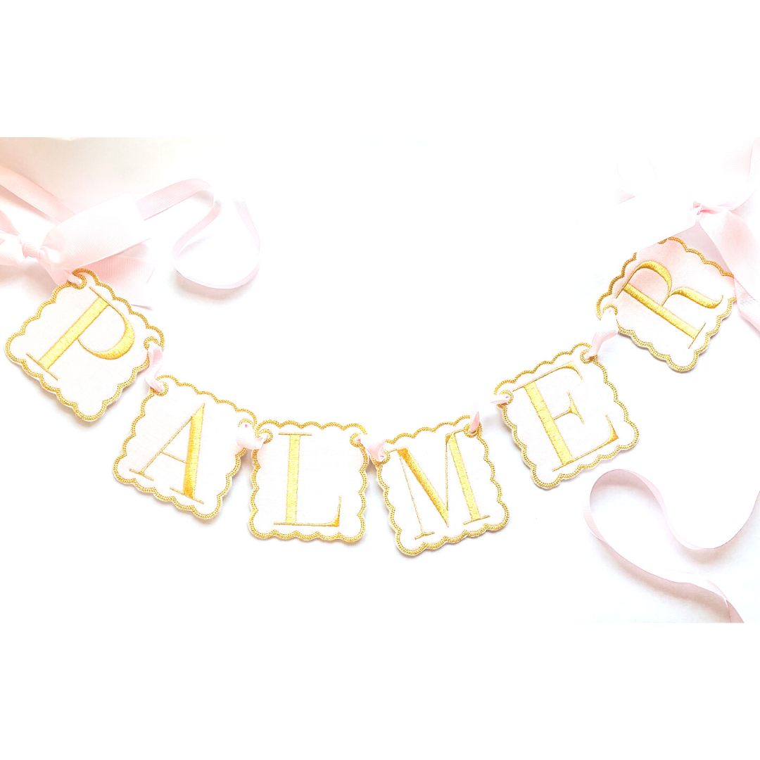 Rose Gold Personalized Banner